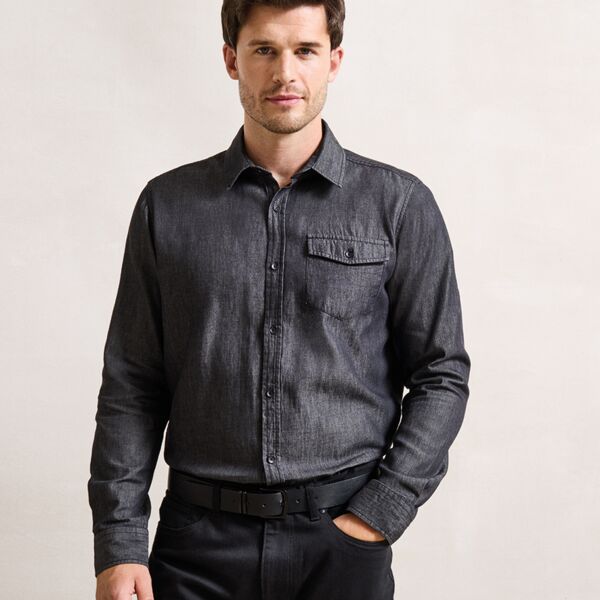 Premier Jeans Stitch Denim Shirt Thumbnail